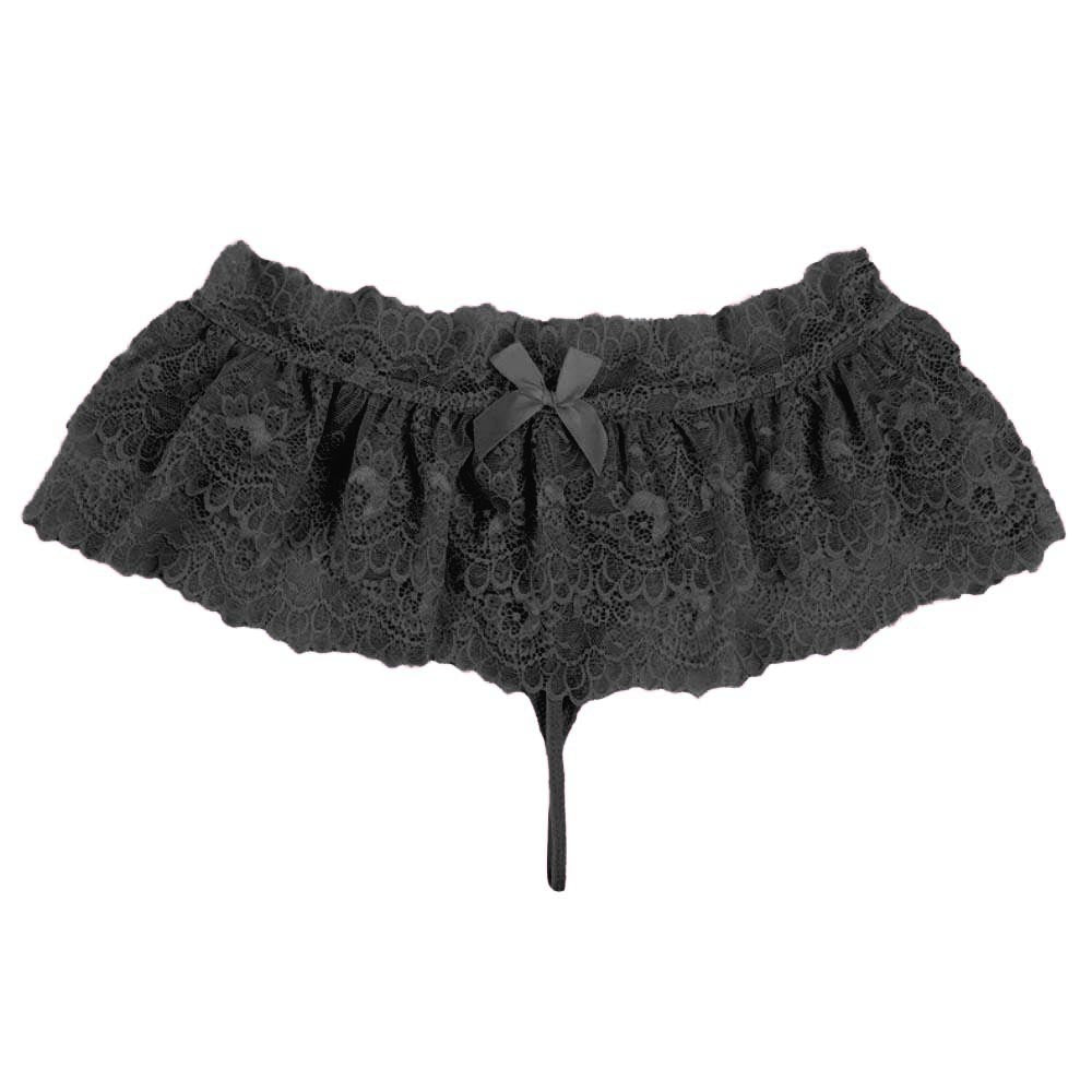 Sissy Ruffled Lace Panty Skirt for Men